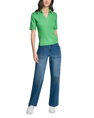 Crochet Johnny Collar Sweater