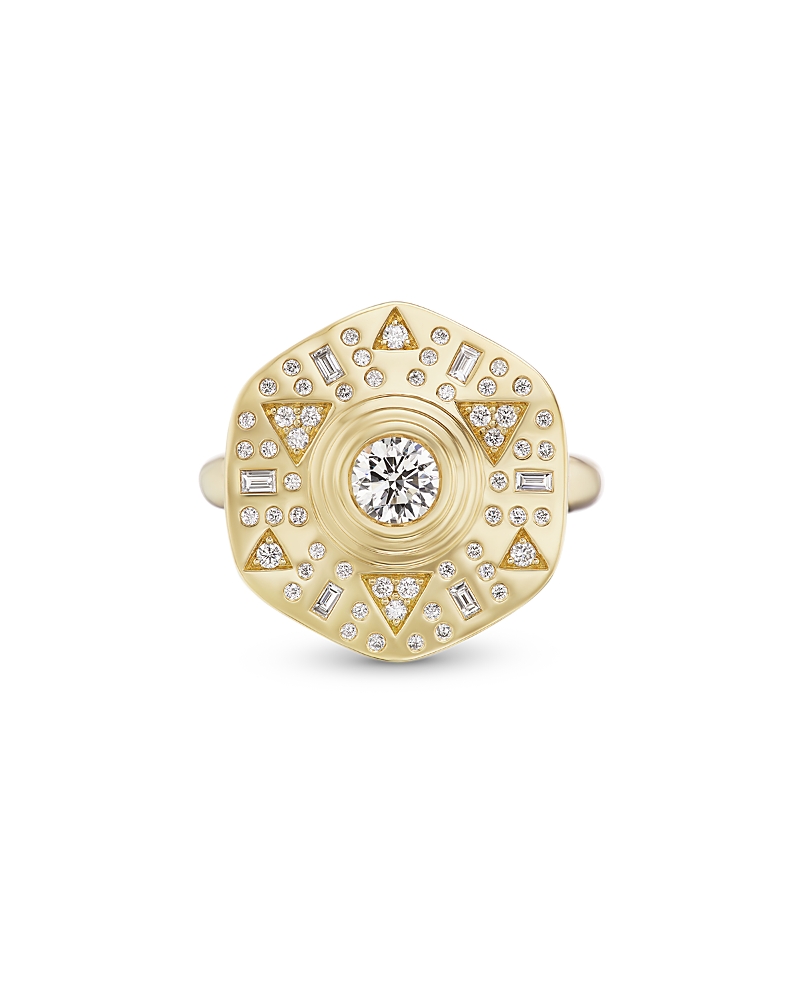 Harwell Godfrey 18K Yellow Gold Stardust Diamond Ring