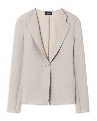 Ribbed Jersey Blazer