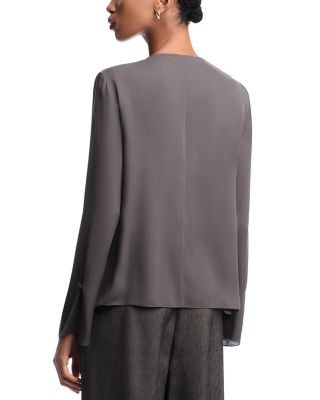 Double Georgette Silk Blouse