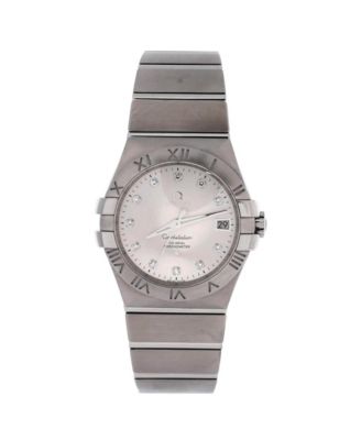  Constellation Co-Axial Chronometer Automatic Watch in Stainless Steel with Diamond Markers 35mm