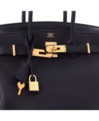 Birkin 30 Handbag Black Togo with Gold Hardware
