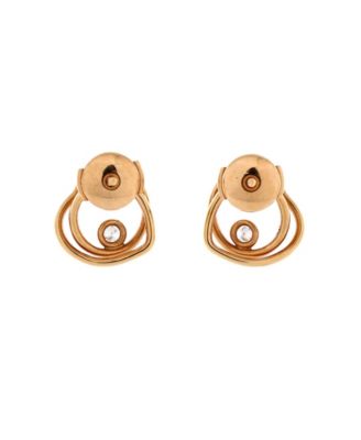 TPM Vertige Coeur Stud Earrings 18K Rose Gold with Diamond