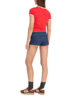 Denim Micro Shorts in Indigo1169
