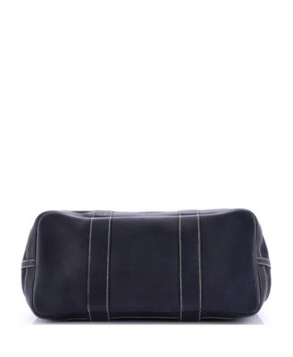 36 Garden Party Tote Toile and Leather