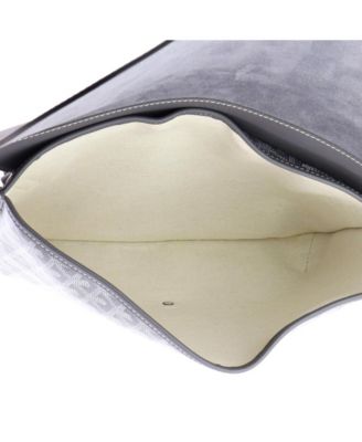   Coursier Messenger Bag Coated Canvas and Leather