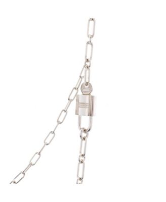 Alphakelly Long Necklace Sterling Silver, 28"