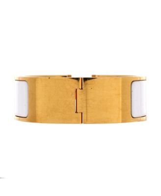 Wide Clic H Bracelet Enamel