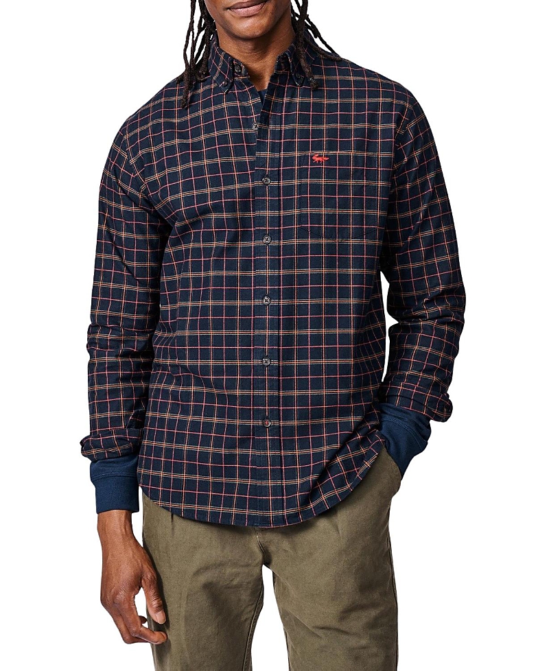 Aubin Merton Brushed Oxford Button Down Shirt