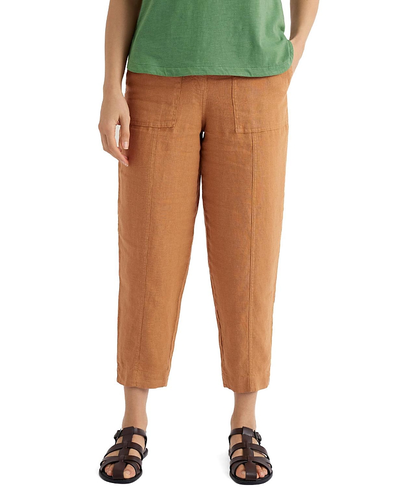 Seasalt Cornwall Saltings Linen Cropped Trousers
