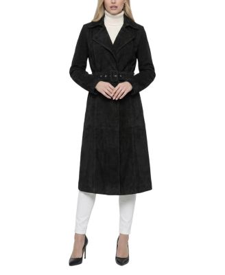  Metis Suede Belted Trench Coat