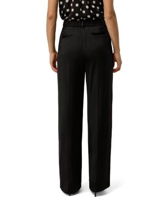  Double Faced Charmeuse Silk Straight Leg Pants