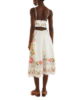 Embroidered Midi Dress