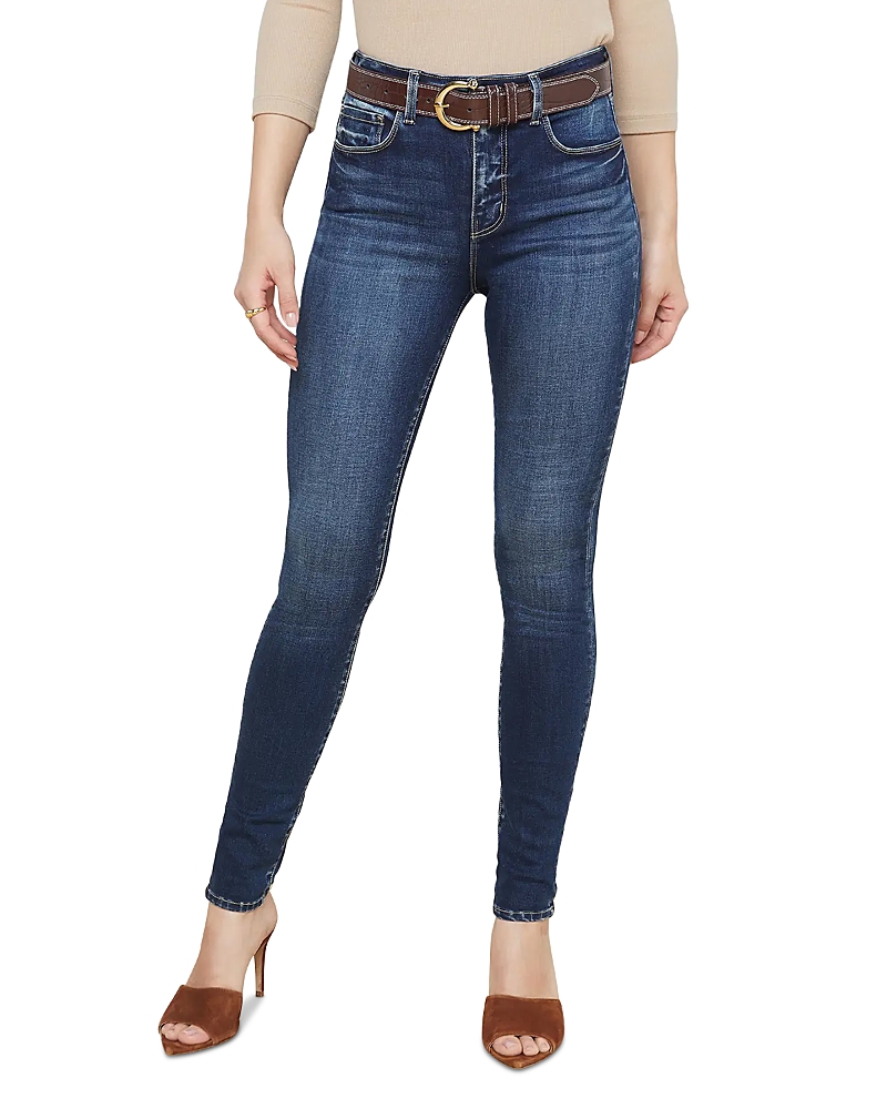 L'Agence Marguerite High Rise Skinny Jeans in Columbia