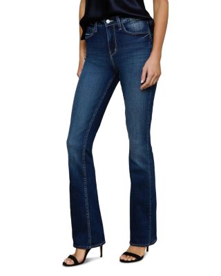 Selma Sleek High Rise Baby Bootcut Jeans in Columbia