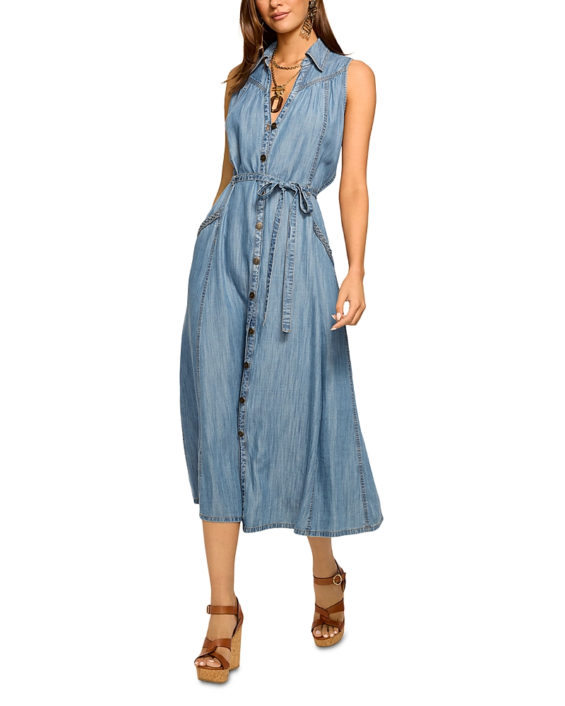 Ramy Brook Clover Sleeveless Shirt Dress