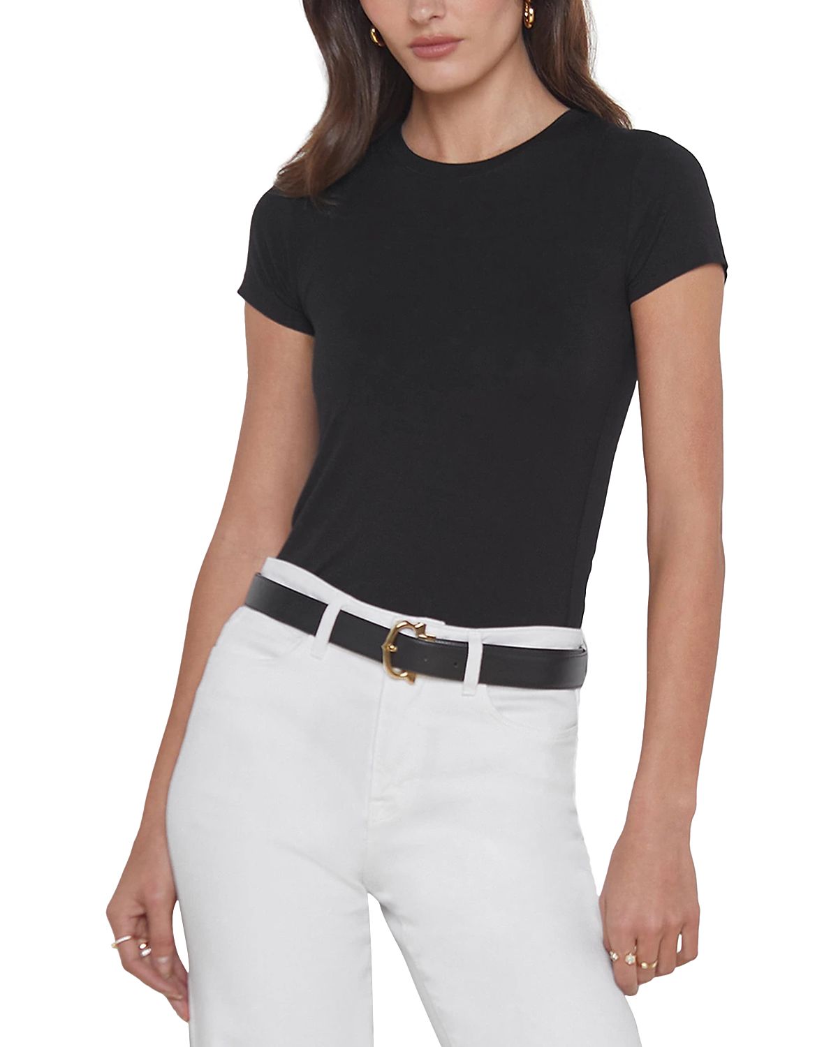 L'Agence Ressi Cap-Sleeve Tee