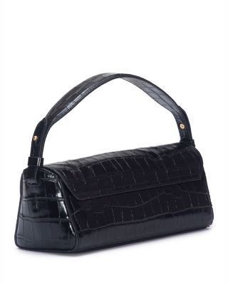 Sabrina Croc-Embossed Leather Mini Top-Handle Bag