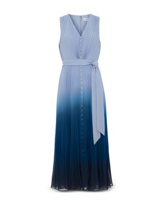 Petite Mira Blue Ombr&eacute; Sleeveless Dress
