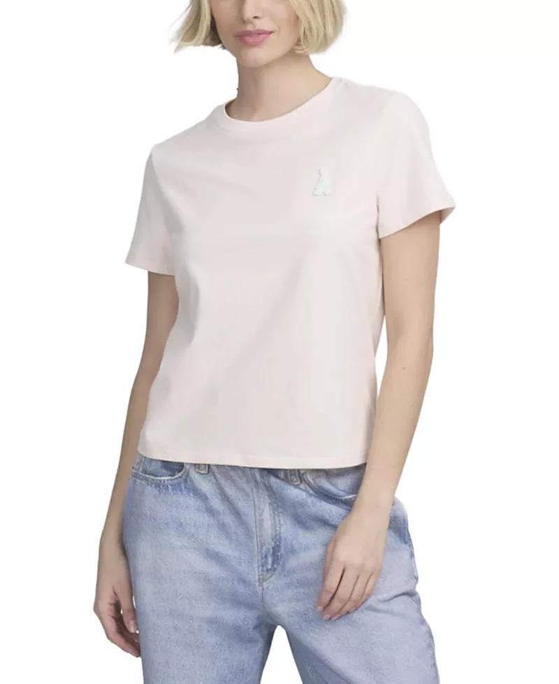 Elle Collection Tee with Logo Applique