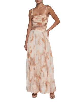 Rasha Shirred Tank Top & Torin Pleated Maxi Skirt