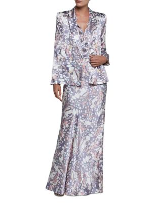 Sena Double Breasted Linen Blazer, Dani Butterfly Three Quarter Sleeve Blouse & Ryker Waistband Bias Skirt