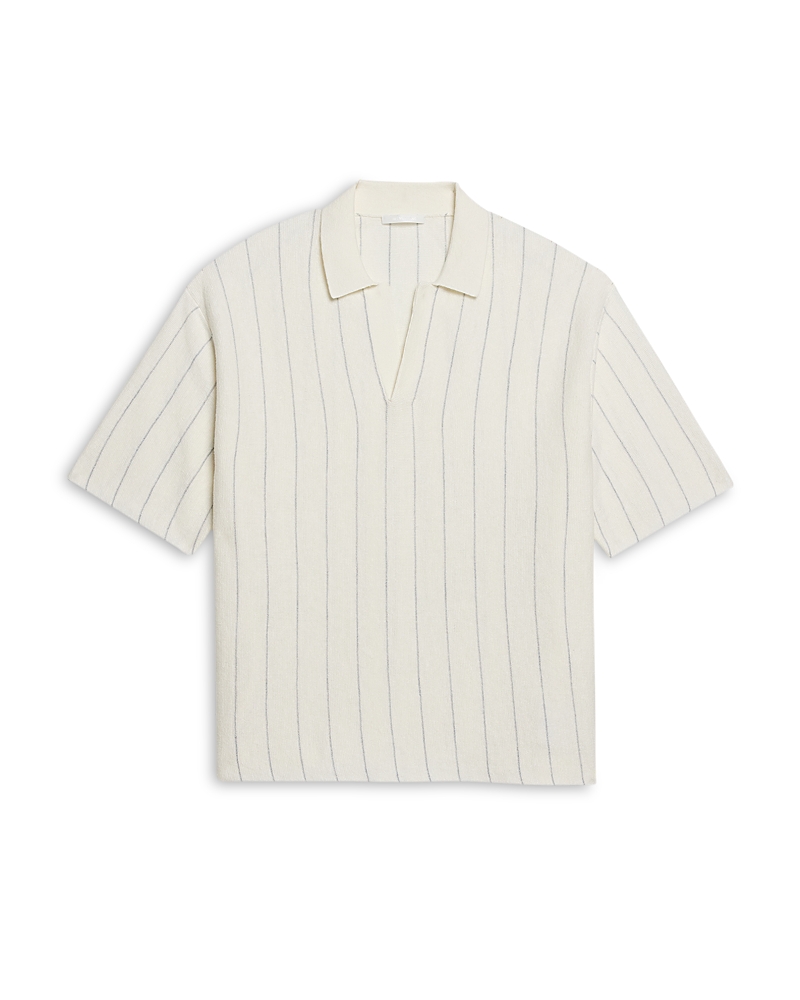 Helmut Lang Short Sleeve Stripe Polo