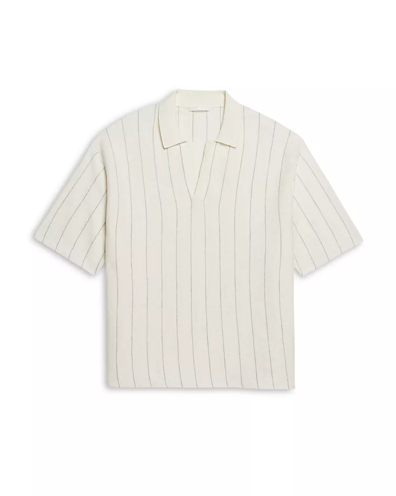 Helmut Lang Short Sleeve Stripe Polo