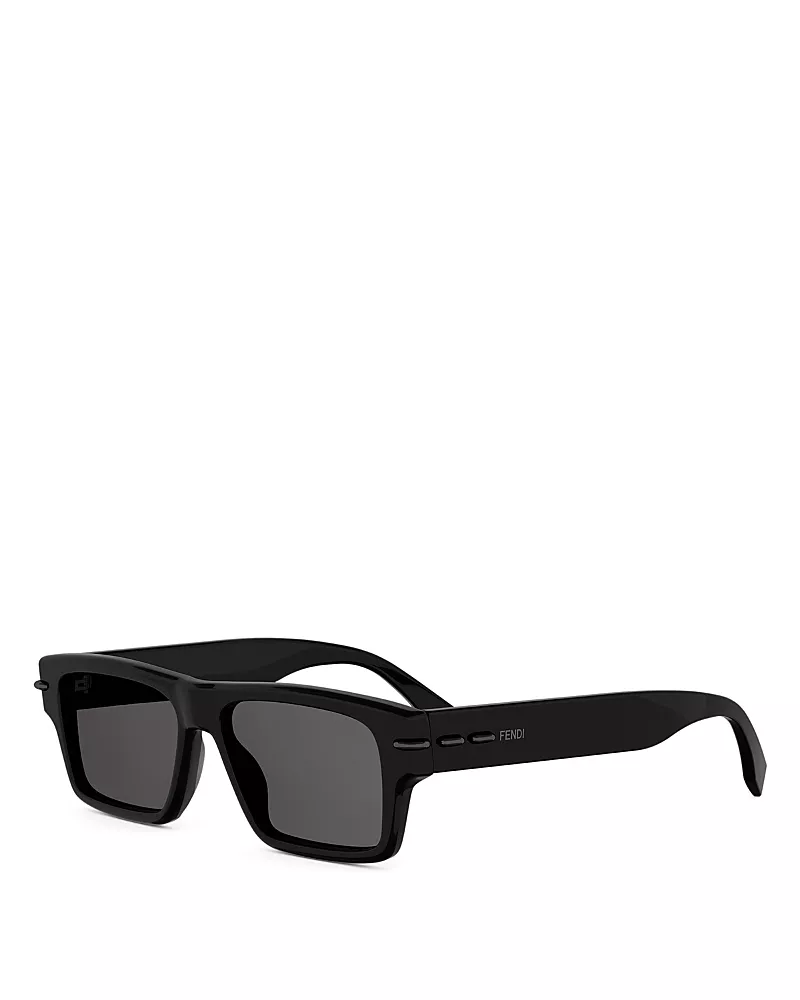 Fendi Selleria Rectangular Sunglasses, 54mm