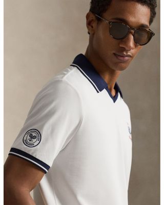 Wimbledon Classic Fit Mesh Polo Shirt