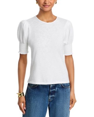 Elbow Sleeve Crewneck Top