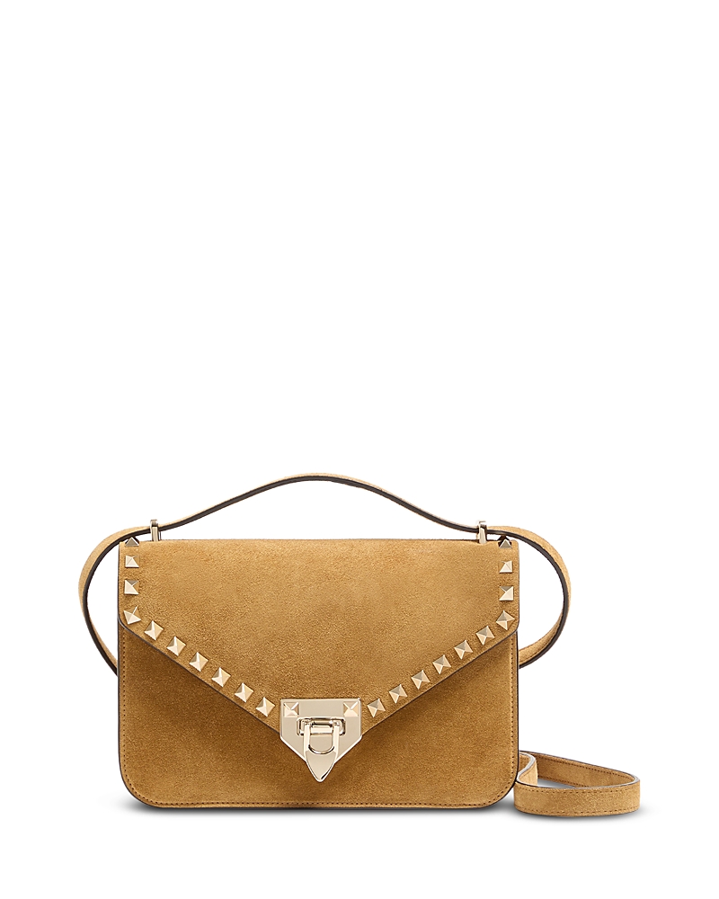 Valentino Garavani Small Studded Suede Shoulder Bag