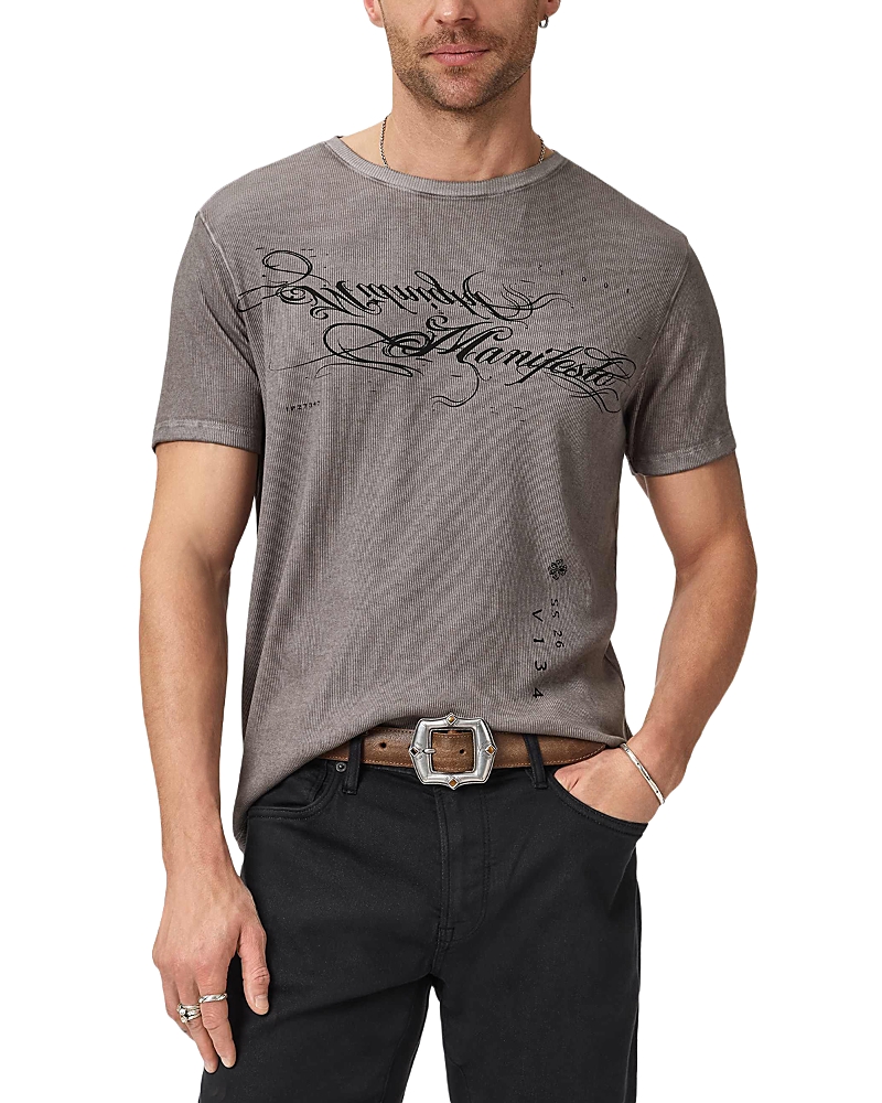 John Varvatos Short Sleeve Clean Crewneck Tee