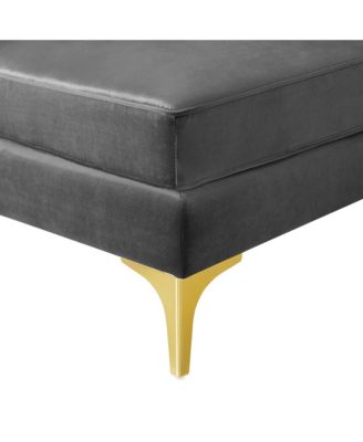  Triumph Channel Tufted Performance Velvet Sectional Sofa Corner Chair