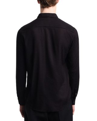 Regular Fit Geometric Sport Shirt