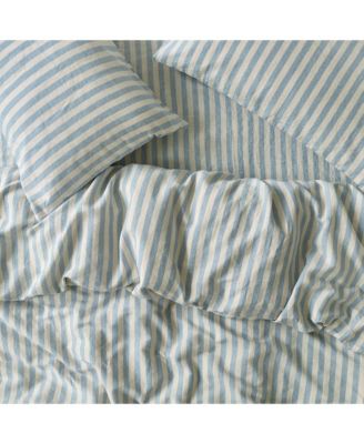  Pembroke Stripe Linen Blend Duvet Cover, King