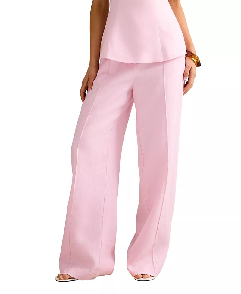 Ever New Women's Posey Linen Wide Leg Pant