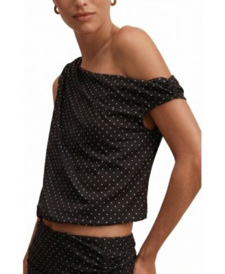  Women's Mila Tipped Shoulder Drape Top