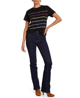  Ursula Crystal Evil Eye Stripe Top