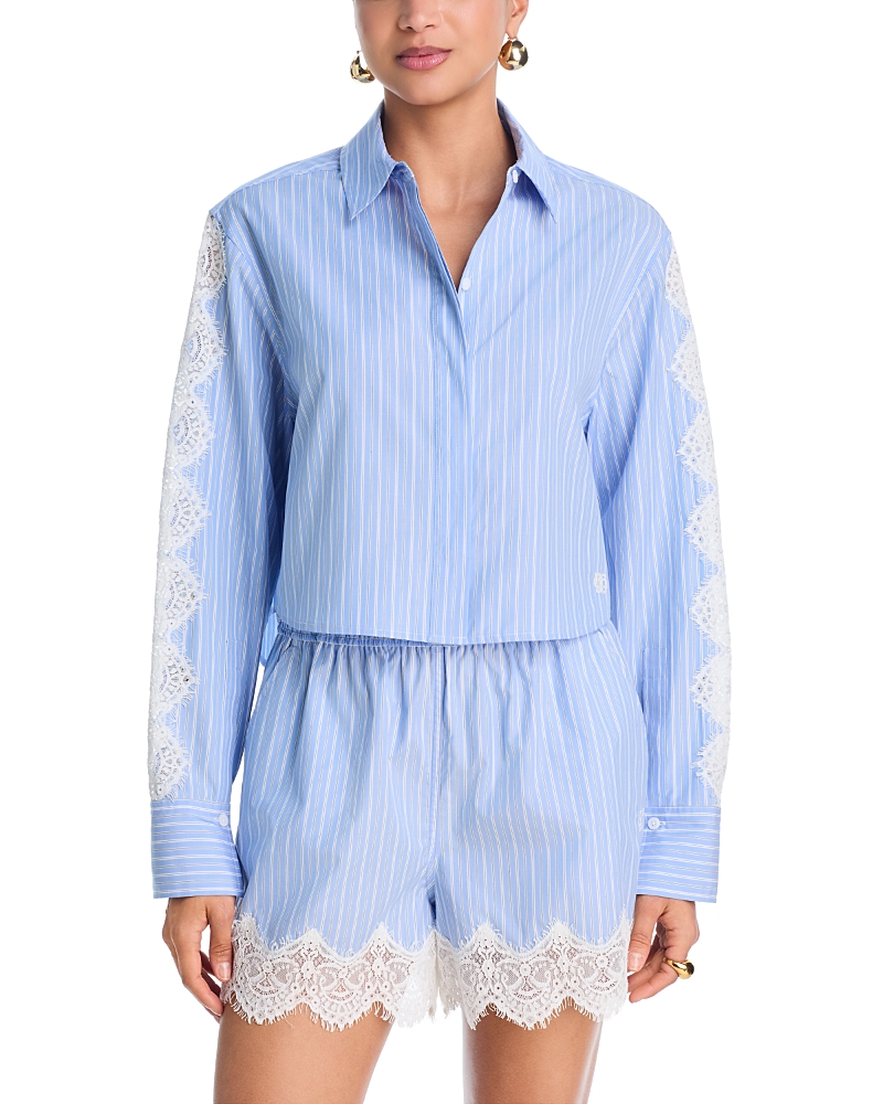 Simkhai Renata Cropped Shirt