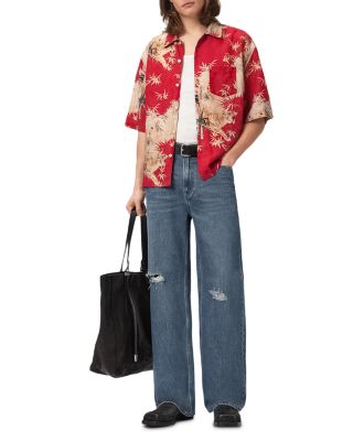 Kingdom Oversized Fit Wildlife Graphic Shirt