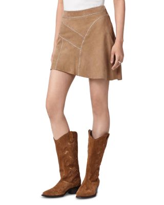 Clara Suede Mini Skirt