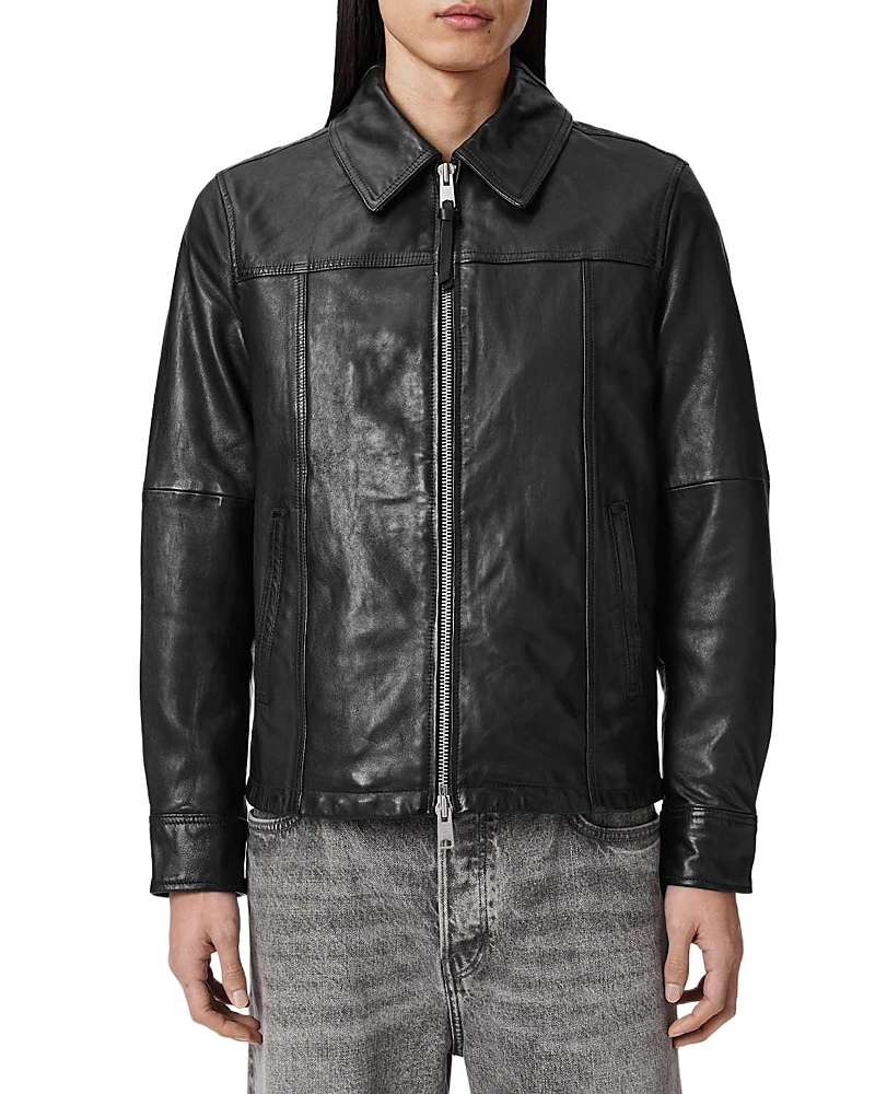 Allsaints Fitted Leather Jacket