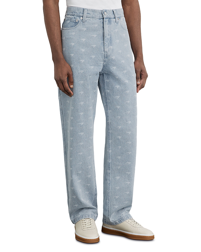 Reiss x McLaren Relaxed Fit Speedmark Pattern Jeans