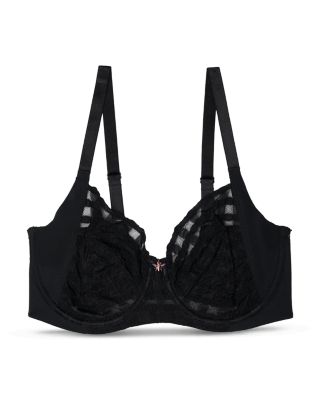 Bonbon Full Coverage Gingham Lace Bra