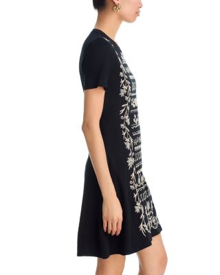 Azova Seamed Knit Dress