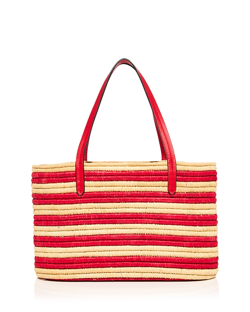 Poolside Capri Raffia Tote In Pink