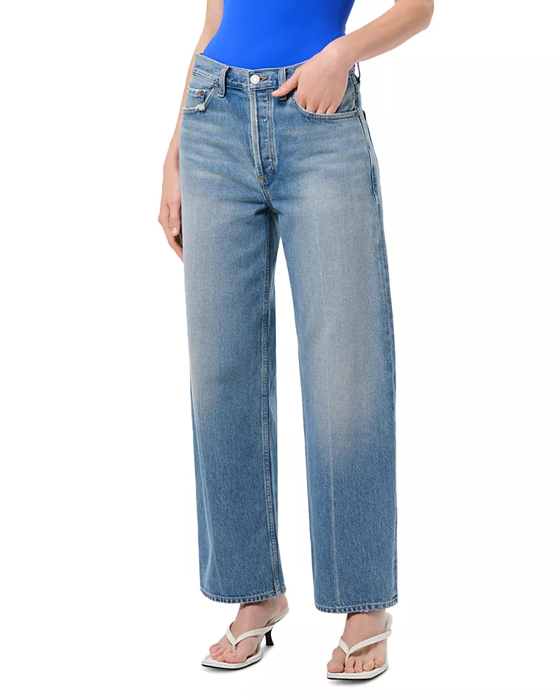 Agolde Arc Loose Wide Jeans in Brink