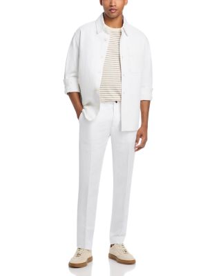 Incotex Regular Fit Linen & Cotton Garment-Dyed Chinolino Pants