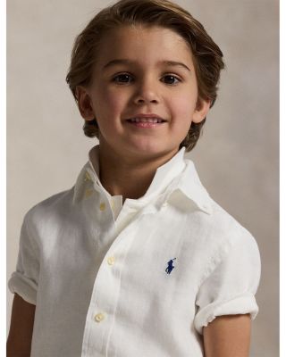 Boys' Linen Short Sleeve Shirt - Little Kid